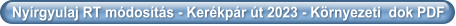 Nyírgyulaj RT módosítás - Kerékpár út 2023 - Környezeti  dok PDF