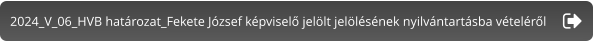 2024_V_06_HVB határozat_Fekete József képviselő jelölt jelölésének nyilvántartásba vételéről